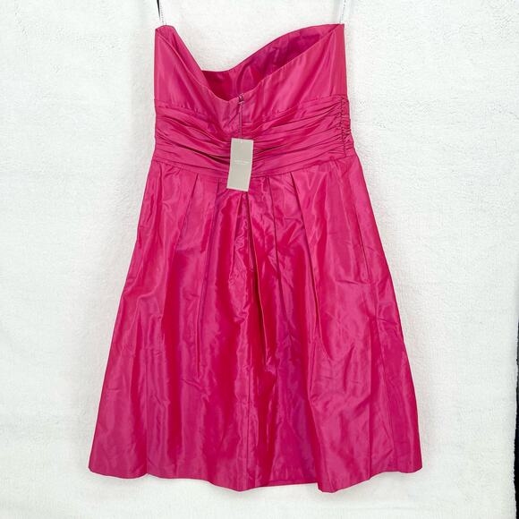 Jenny Yoo Size 10 Bridesmaid Prom Mini Dress Evening Strapless Pink NWT - Picture 5 of 5